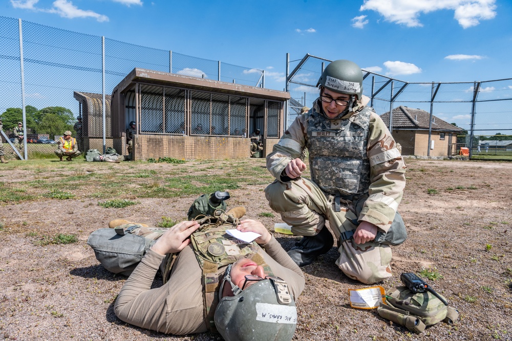 Skyway Chariot: Airmen respond to simulated attack at RAF Feltwell