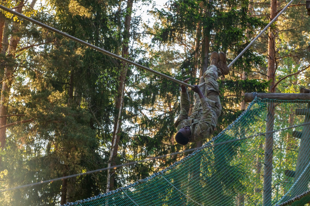 V Corps Best Squad Competition Day 2 Obstacle Course