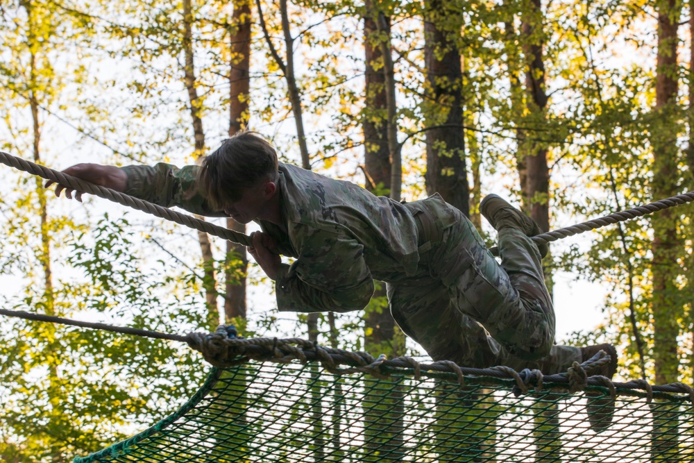 V Corps Best Squad Competition Day 2 Obstacle Course