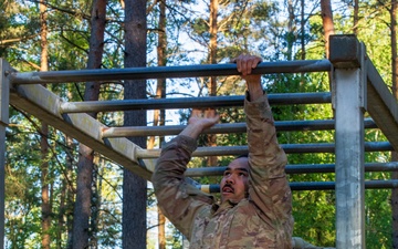 V Corps Best Squad Competition Day 2 Obstacle Course