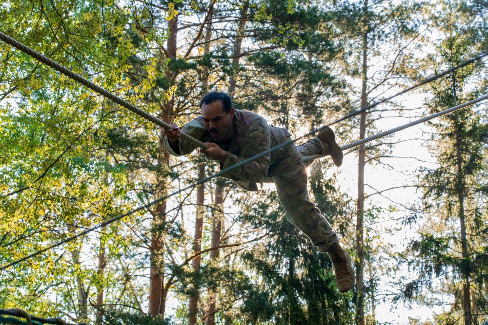 V Corps Best Squad Competition Day 2 Obstacle Course