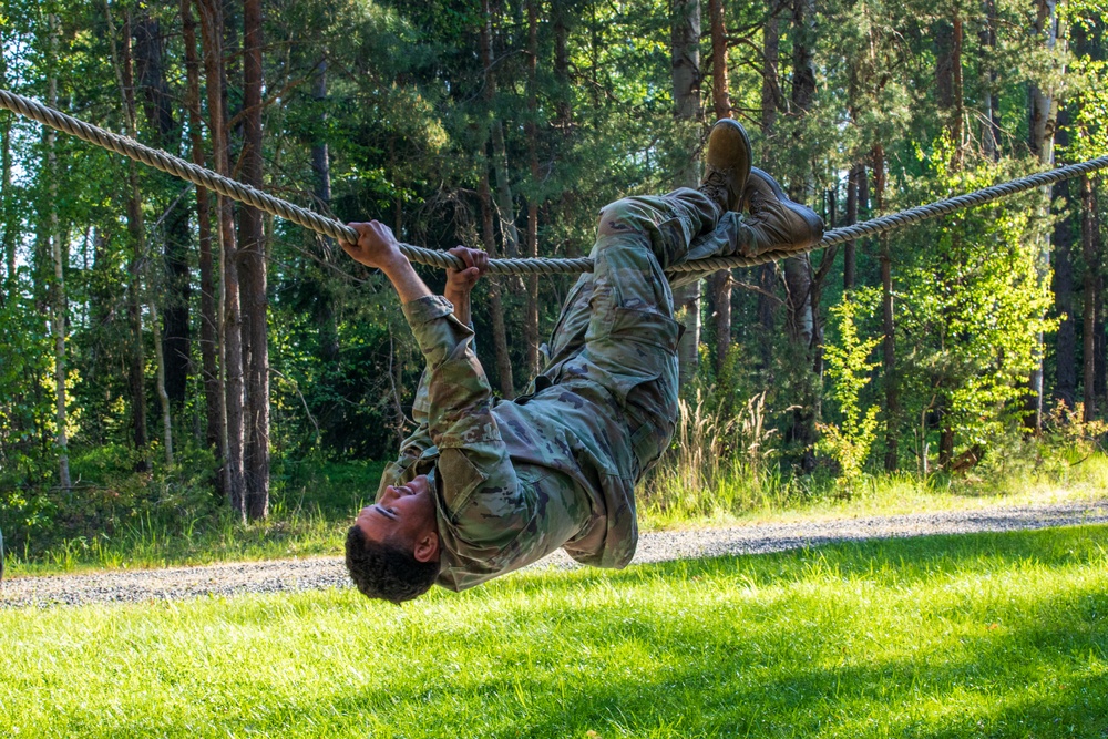 V Corps Best Squad Competition Day 2 Obstacle Course