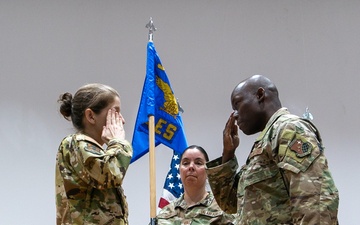 387th AES Change of Command
