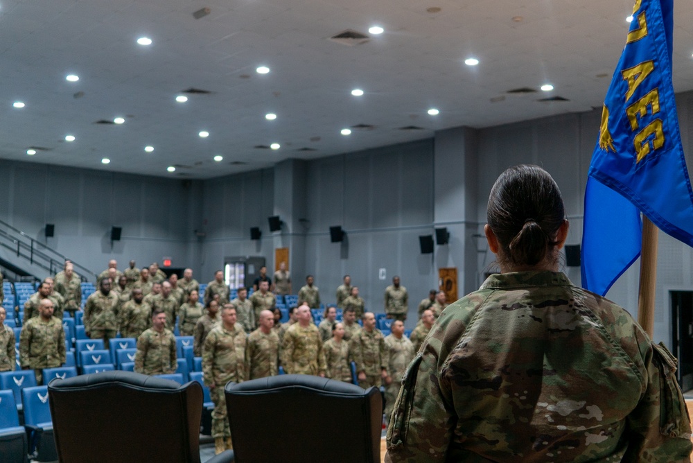 387th AES Change of Command