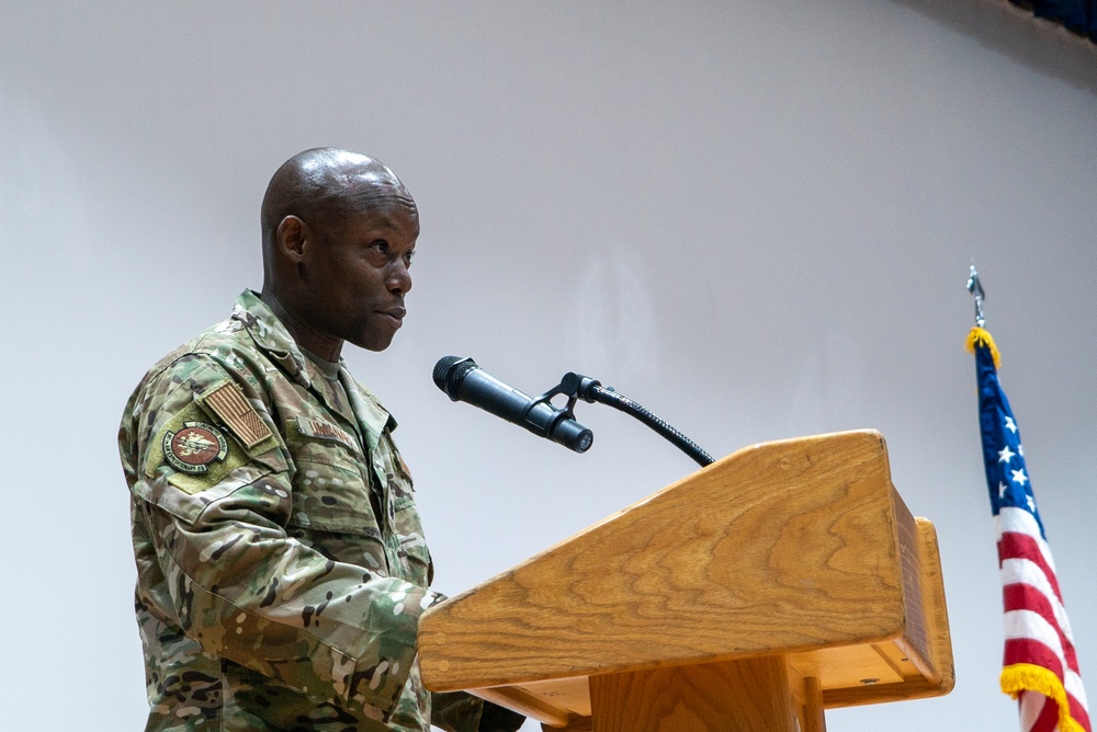 387th AES Change of Command