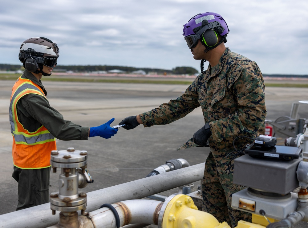 Marines Fuel Falcon Combat Training