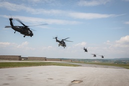 KFOR aviation conduct international partner multi-ship familiarization flight