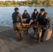 Army Reserve Best Medic Competitors carry their raft