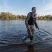 Pfc. Alexander Vasquez-Cortes emerges from the water