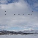 Paratroopers from the 2nd Battalion, 505th Parachute Infantry Regiment, 3rd Brigade Combat Team, 82nd Airborne Division descend into the drop zone May 13, 2025, in Bardufoss, Norway, as part of Defender 25.