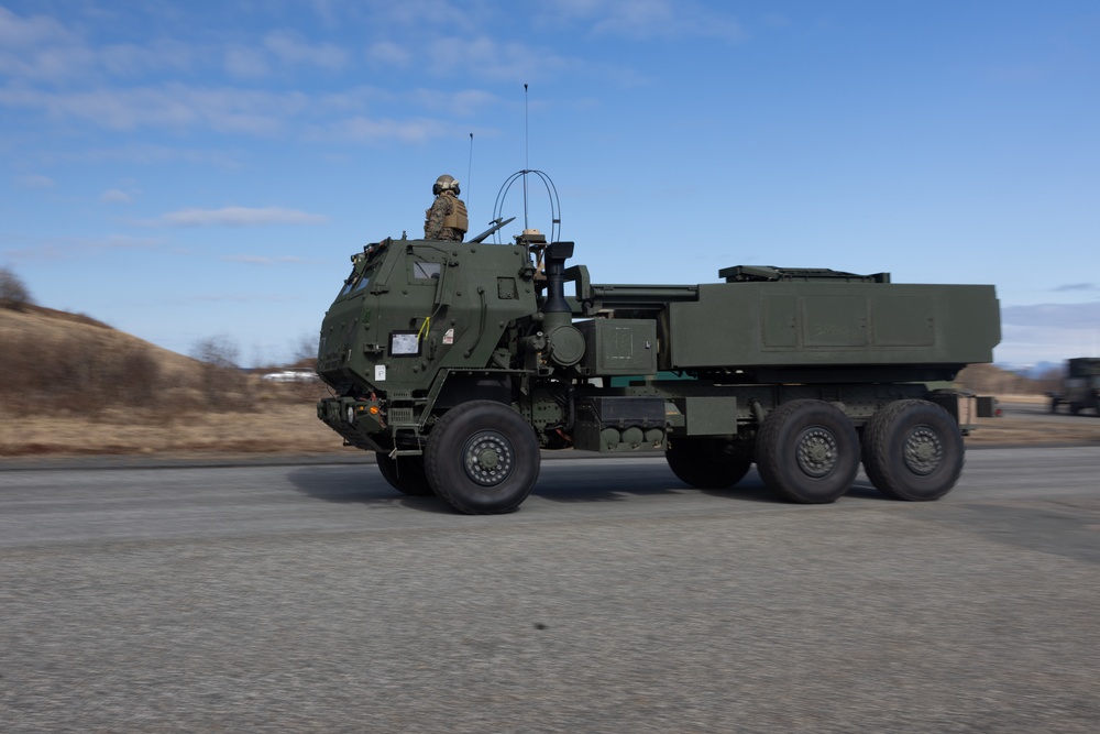 U.S. Marines Conduct a Joint Convoy with U.S. Army in Norway