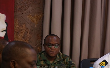 Participants Simulate Scenarios in the Exercise Control Group Duirng Obangame Express 2025
