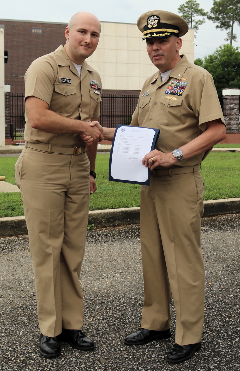 NIOC Pensacola Frocks Senior Chief Petty Officer