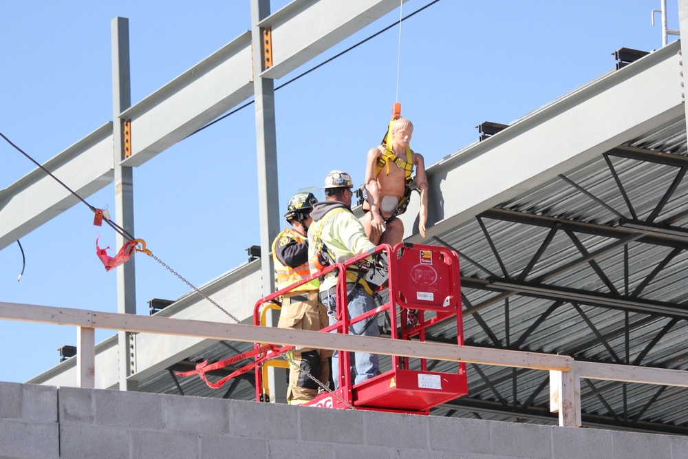 Firefighters perform technical rescue