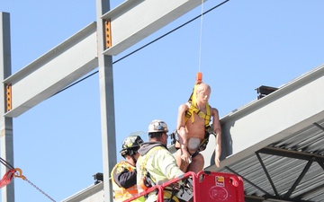 Firefighters perform technical rescue
