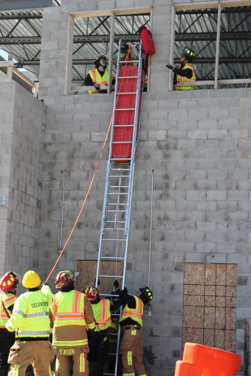 Firefighters perform technical rescue