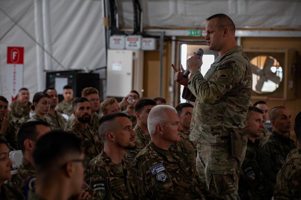 KFOR's U.S. contingent host a multinational NCO academy