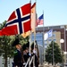 Norway's His Majesty the King's Band and Drill Team preform at Minnesota Capitol