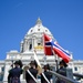 Norway's His Majesty the King's Band and Drill Team preform at Minnesota Capitol
