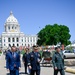 Norway's His Majesty the King's Band and Drill Team preform at Minnesota Capitol