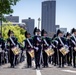 Norway's His Majesty the King's Band and Drill Team preform at Minnesota Capitol