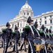 Norway's His Majesty the King's Band and Drill Team preform at Minnesota Capitol