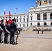 Norway's His Majesty the King's Band and Drill Team preform at Minnesota Capitol