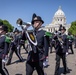 Norway's His Majesty the King's Band and Drill Team preform at Minnesota Capitol