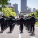 Norway's His Majesty the King's Band and Drill Team preform at Minnesota Capitol