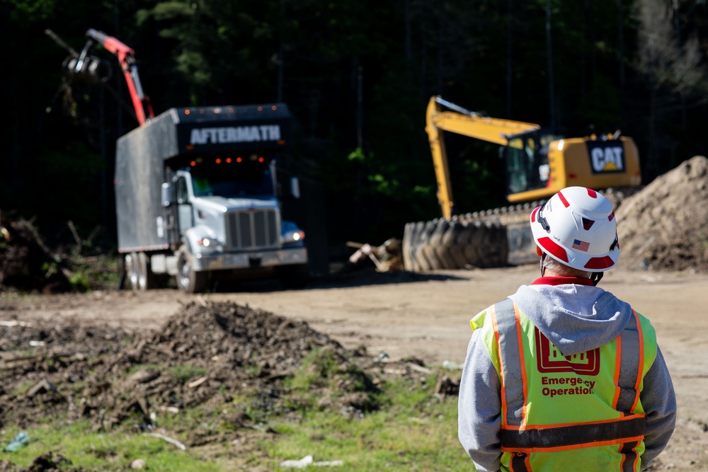 U.S. Army Corps of Engineers Hurricane Helene debris removal efforts at Lake Lure