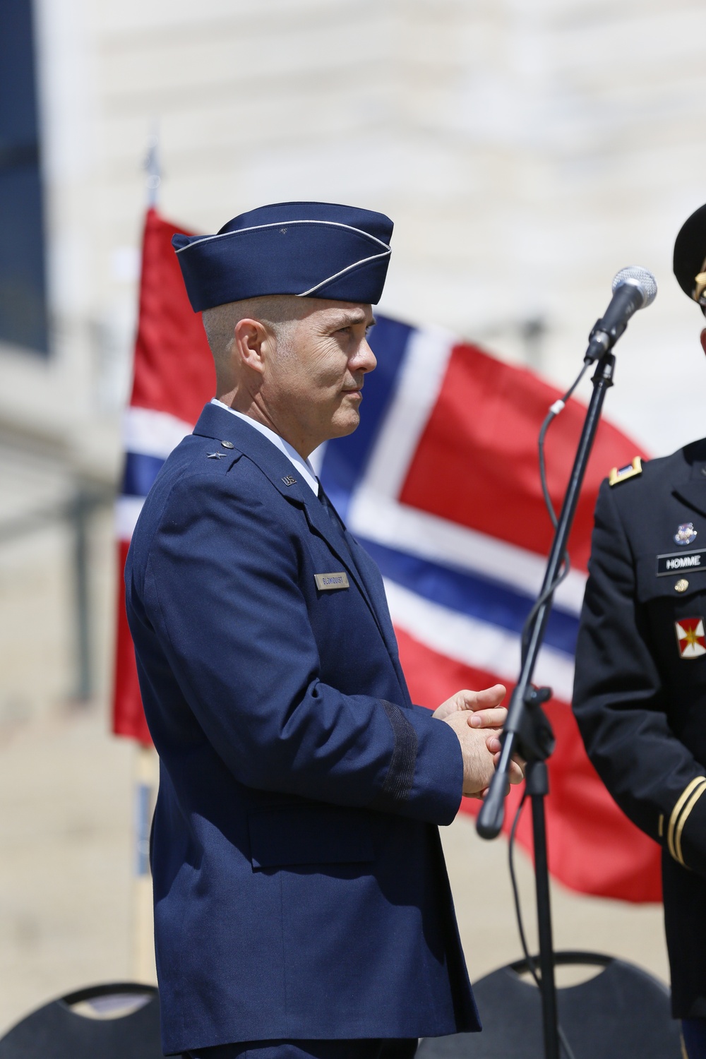 Norway's His Majesty the King's Band and Drill Team preform at Minnesota Capitol