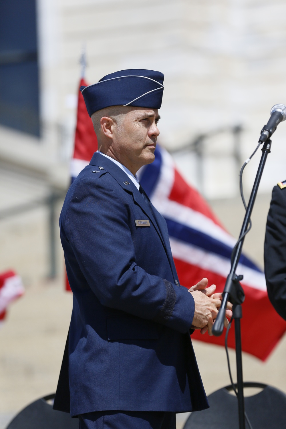 Norway's His Majesty the King's Band and Drill Team preform at Minnesota Capitol