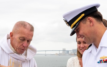 Baptism onboard Boxer
