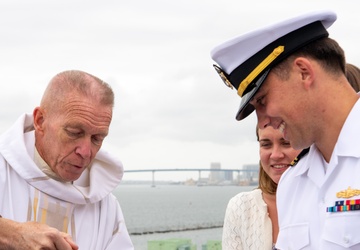 Baptism onboard Boxer