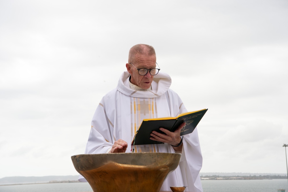 Baptism aboard Boxer