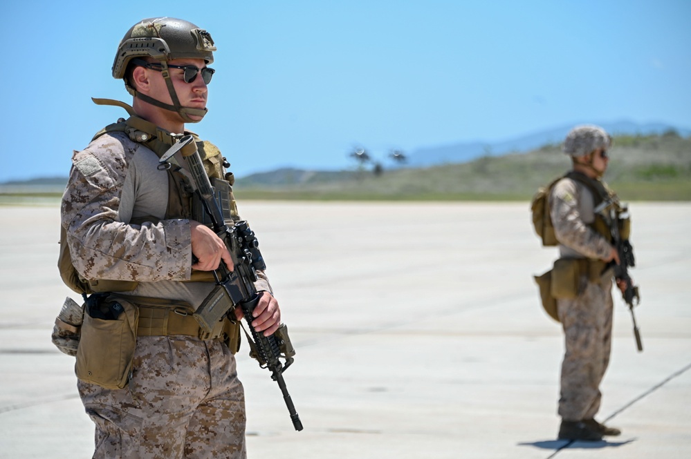DoD assists DHS in illegal alien transfer flight
