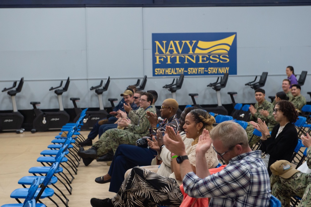 Stennis Sailors attend comedy show