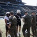 Marines support the University of Oregon Annual Spring Game