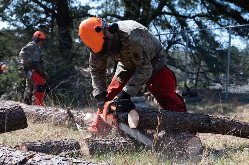 102nd Civil Engineer Squadron conducts chainsaw training