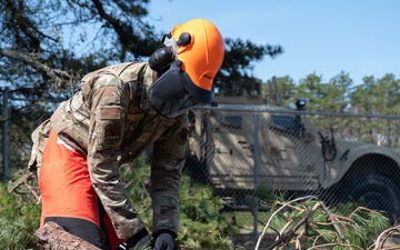 102nd Civil Engineer Squadron conducts chainsaw training