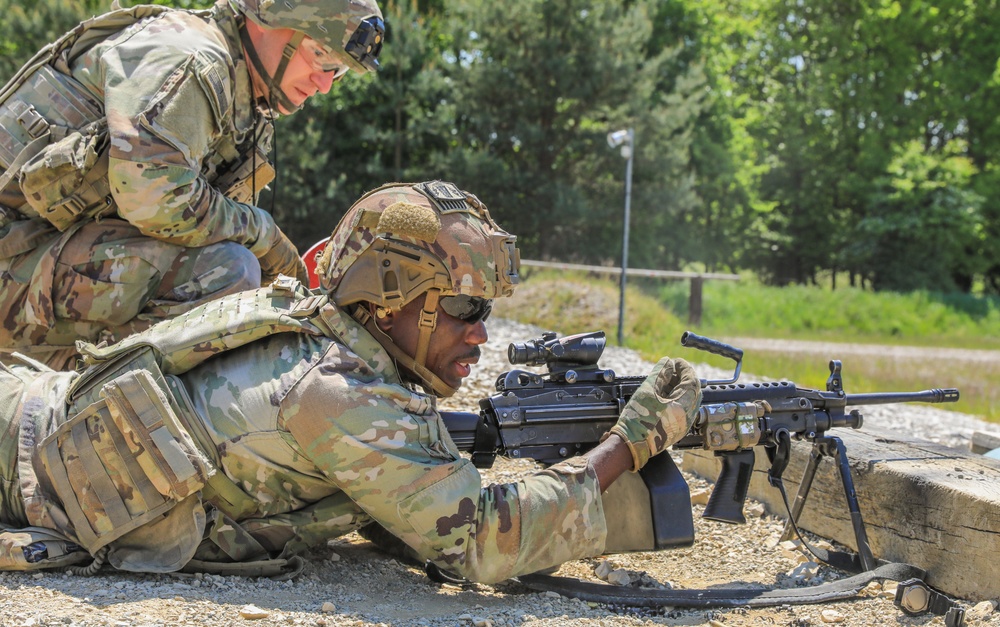 V Corps Best Squad Competition Day 2: Maneuver Under Fire