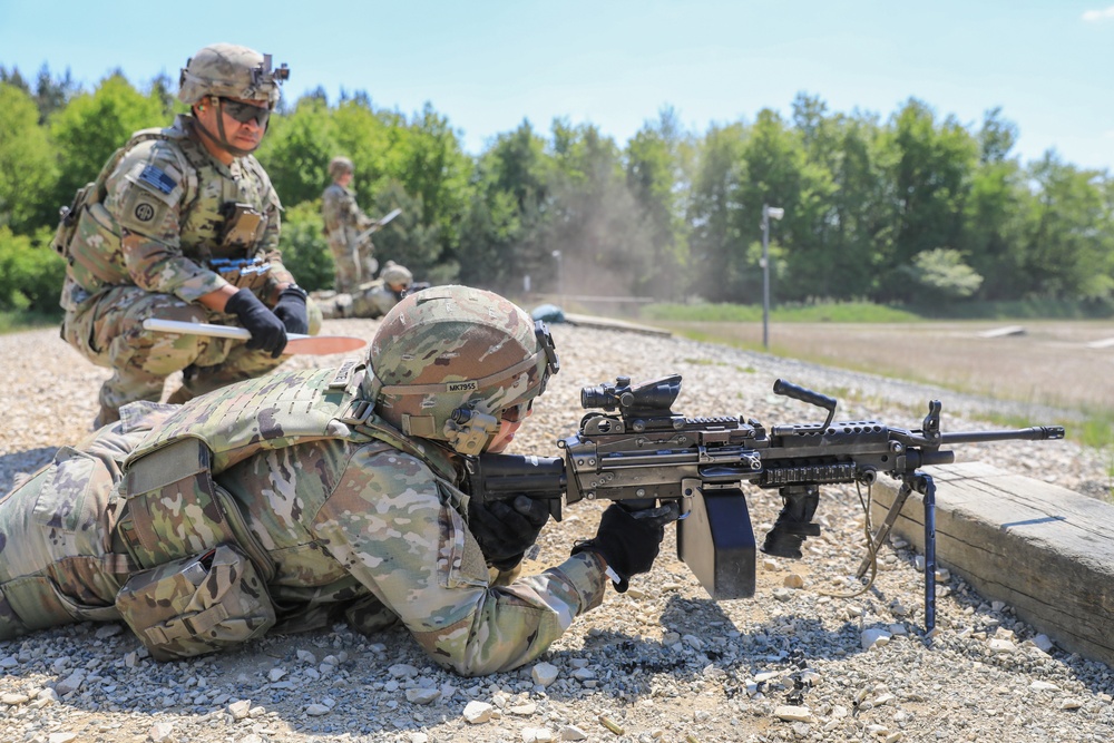 V Corps Best Squad Competition Day 2: Maneuver Under Fire