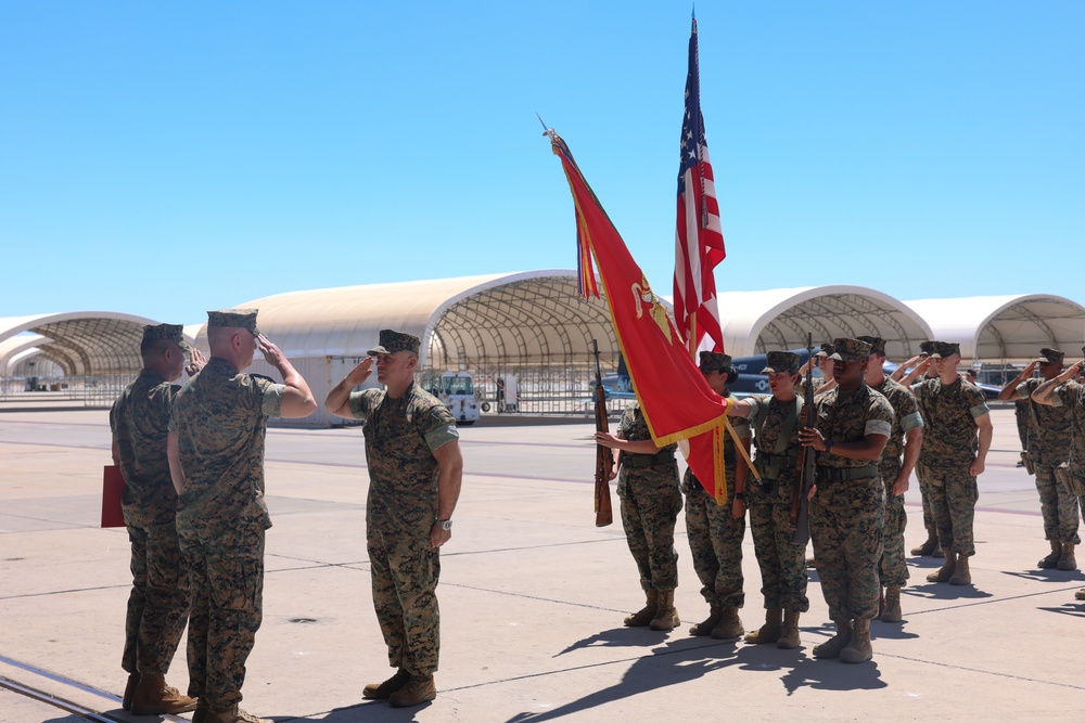 VMFT-401 change of command ceremony