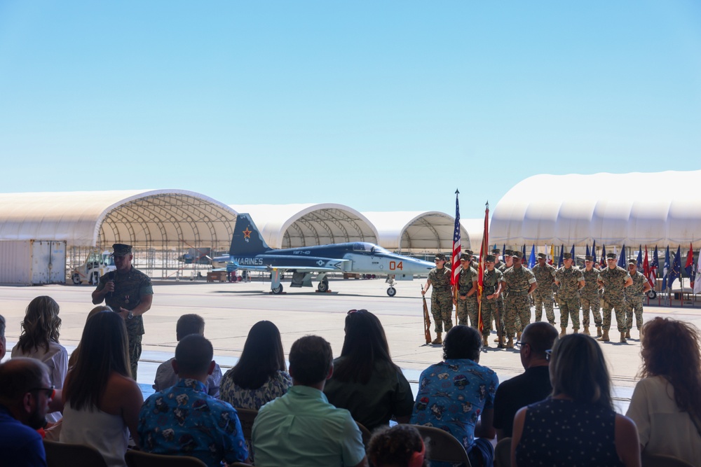 VMFT-401 change of command ceremony