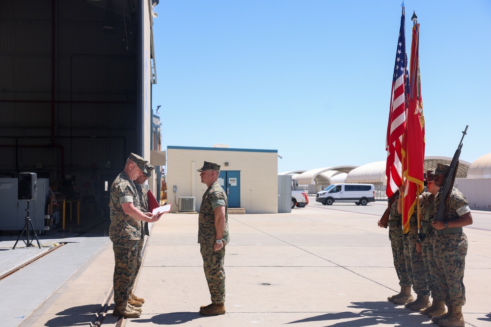 VMFT-401 change of command ceremony