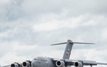 167th C-17 Lands from Training