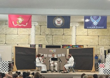 Fleet Forces woodwind Quintet School Performance