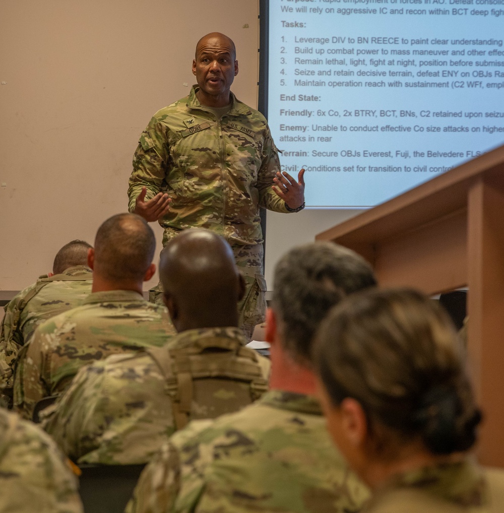 Leaders conduct Mid-Point Review to Sharpen Combat Readiness During Mountain Peak 25-01
