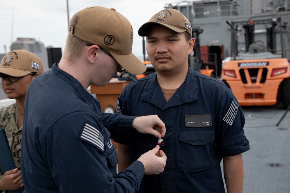 USS Kearsarge Participates In All Hands Call