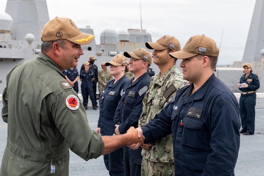 USS Kearsarge Participates In All Hands Call